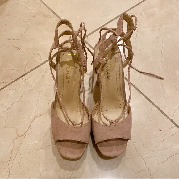 lulus blush heels